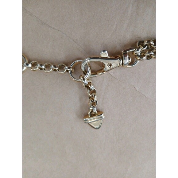 Vintage 90s Womens Gold Tone Metal Chain Link Belt Hip Waist Small 36" - Picture 4 of 5